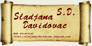 Slađana Davidovac vizit kartica
